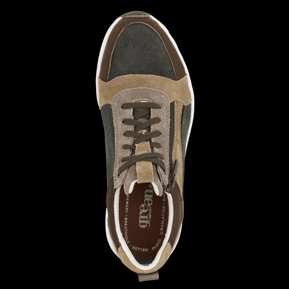 Women Green Comfort Ivy Isma Old Front Green