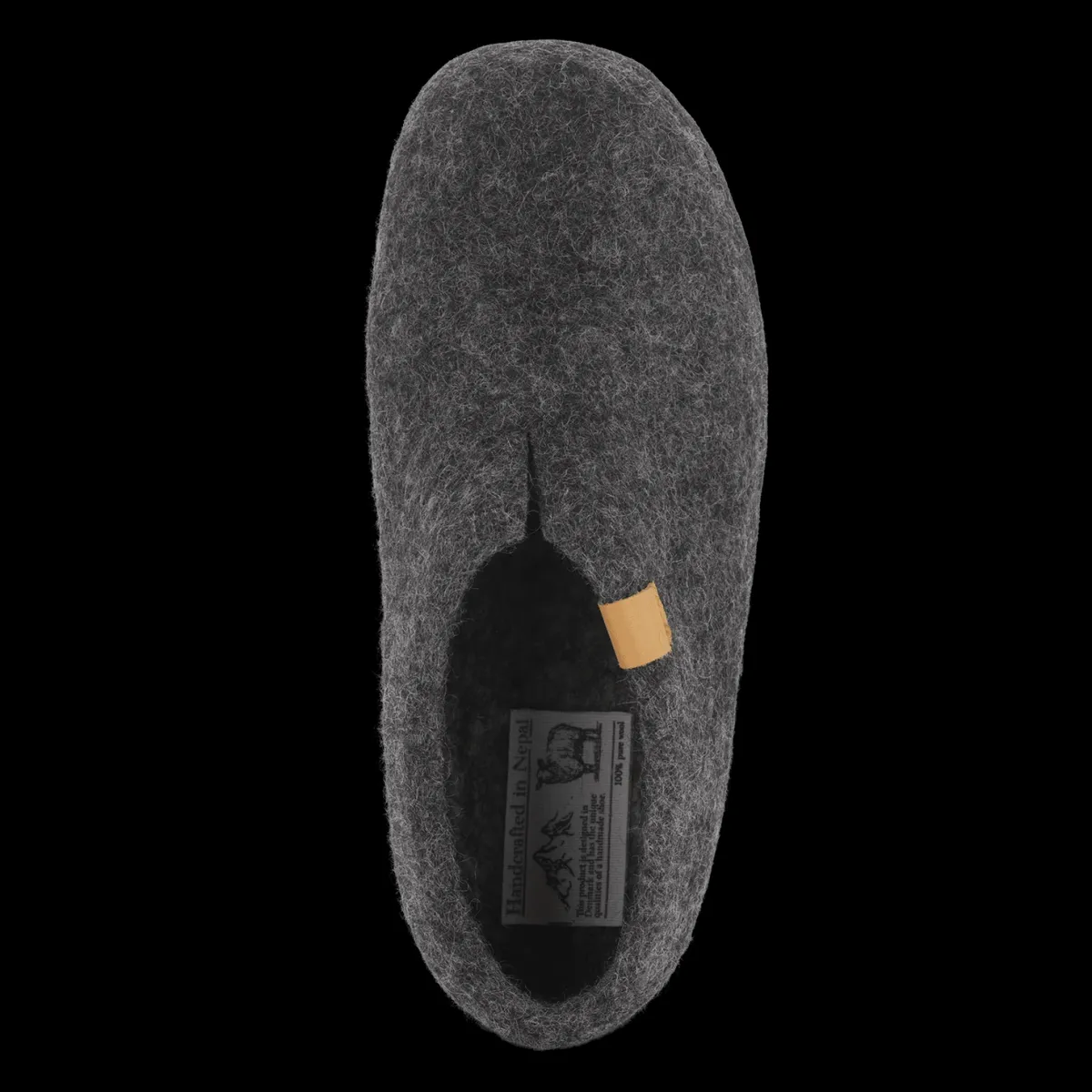 Men Green Comfort Wool Mera Anthracite Grey