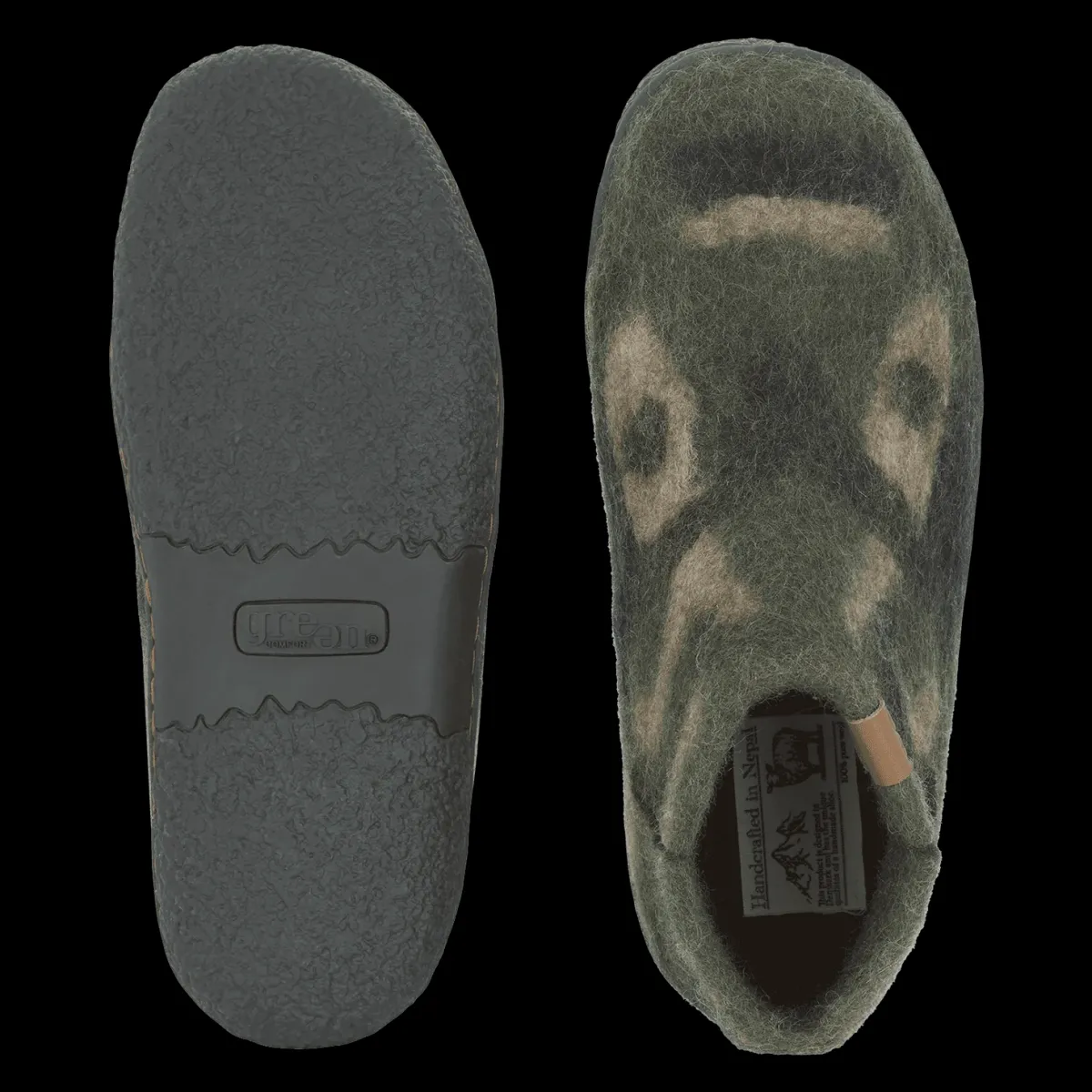 Women Green Comfort Wool Nepal